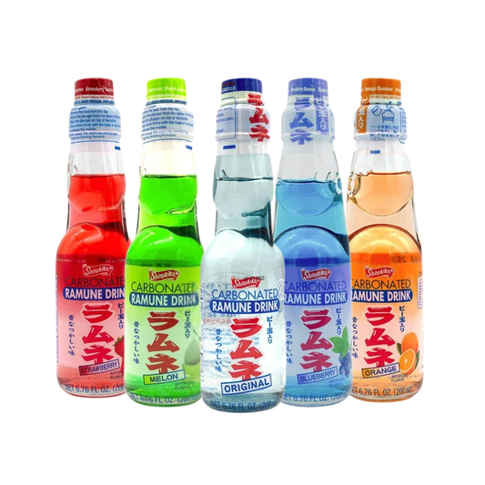 Ramune Japanese Drinks "Classic Favorites Mix" (Pack of 5)
